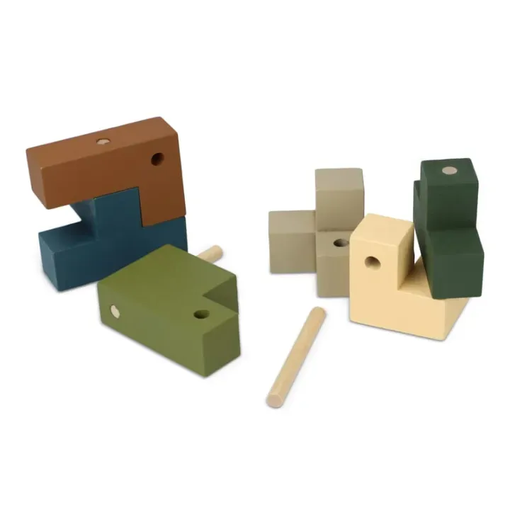 InSideOut Wooden Cube think iq puzzle - LT57404 (N0099)